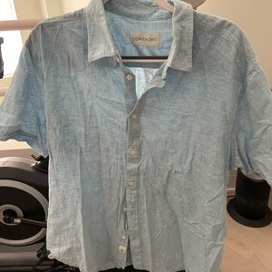 Coastaoro Linen Short-sleeve Button-up